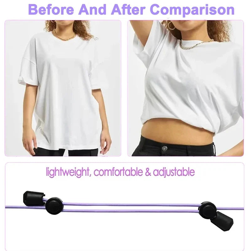 DIVERSE DEPOT™ - Instant Crop Top Adjustable Waist Band