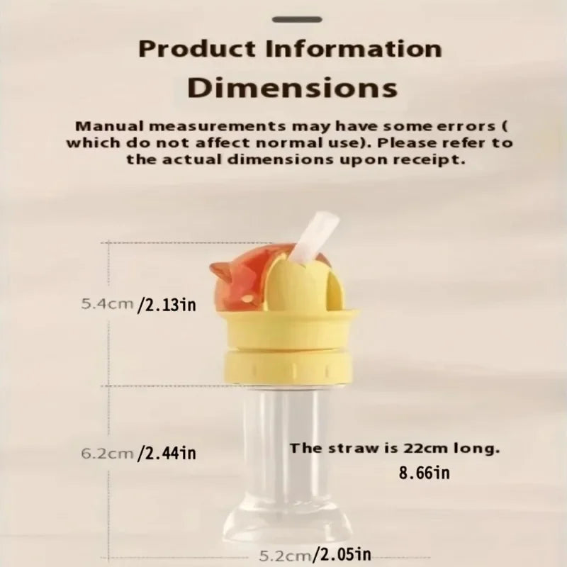 DIVERSE DEPOT™ - Safe Kids Bottle Straw Spill Proof Cap