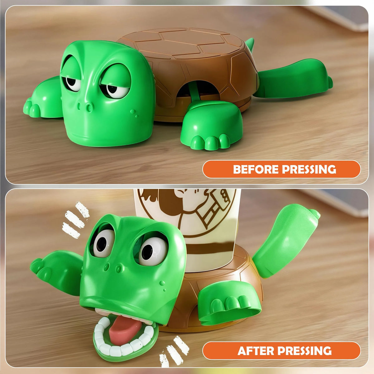 3D Printed Turtle Drink Coasters with Interactive Expression