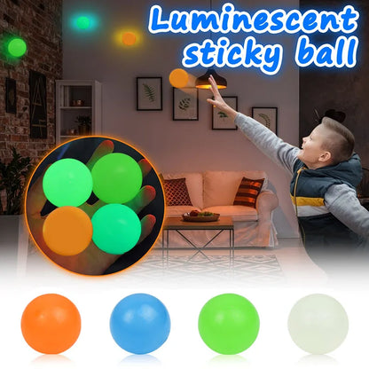 DIVERSE DEPOT™ - Glow Sticky Wall Ceiling Ball Toy