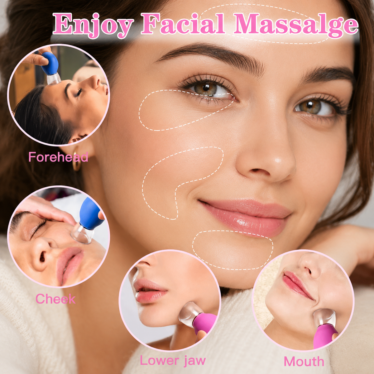Anti-Wrinkle Facial Massage Cups