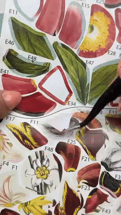 DIVERSE DEPOT™ - Creative Flower Sticker Puzzle Book