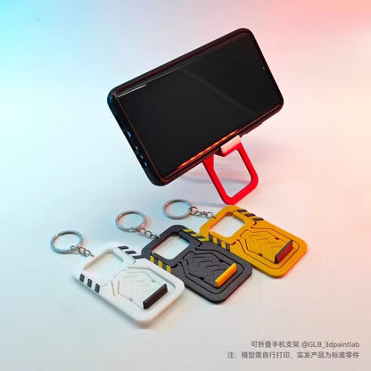 Mini Foldable Mobile Phone Keychain Holder