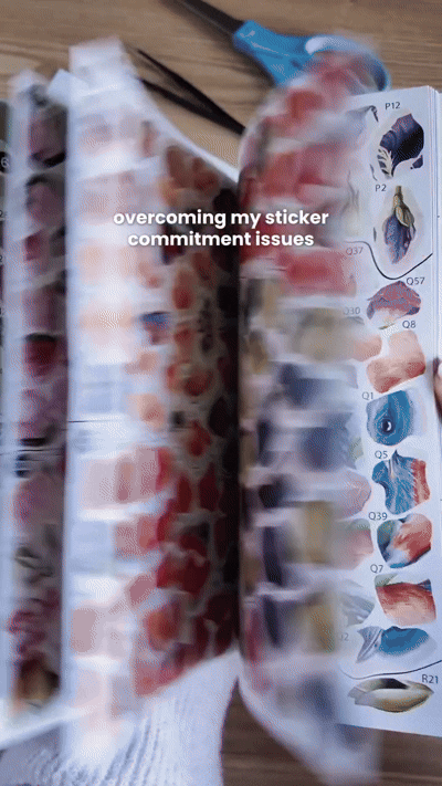 DIVERSE DEPOT™ - Creative Flower Sticker Puzzle Book