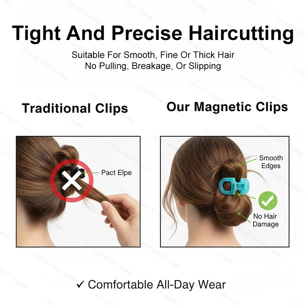 Magnetic Link Hair Claw Clip for Women