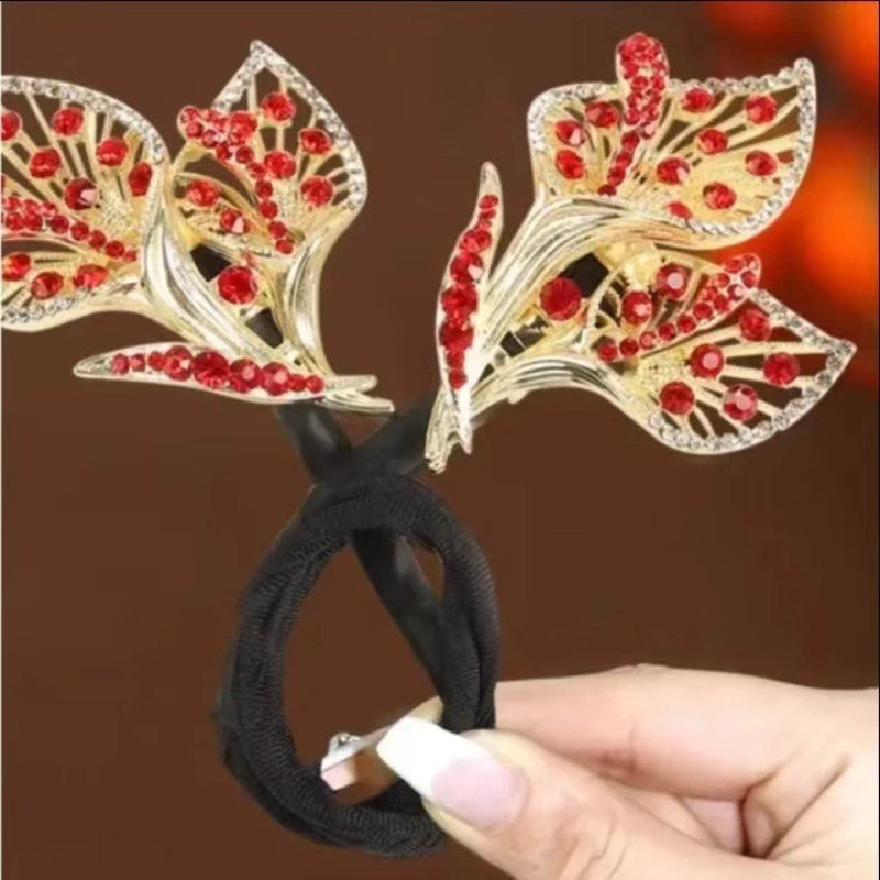 DIVERSE DEPOT™ - Elegant Crystal Butterfly Hair Band