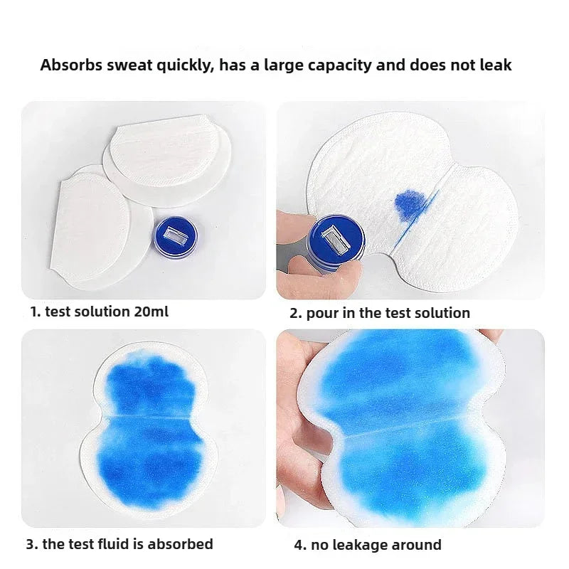 Disposable Underarm Sweat Pads - Invisible, Breathable, Anti-Odor & Comfortable - diverse depot official