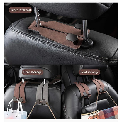 DIVERSE DEPOT™ - Car Back Seat Leather Hook