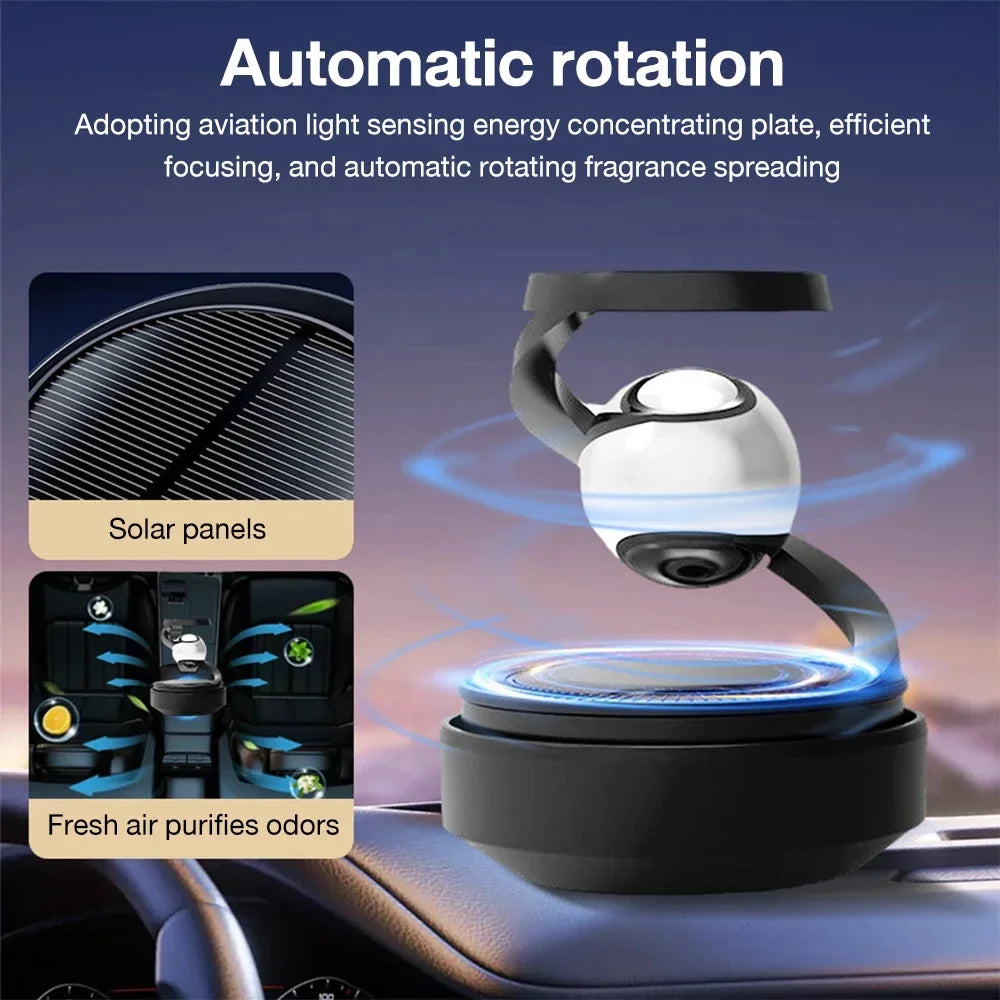 DIVERSE DEPOT™ - Solar Levitating Car Air Freshener | USA Imported