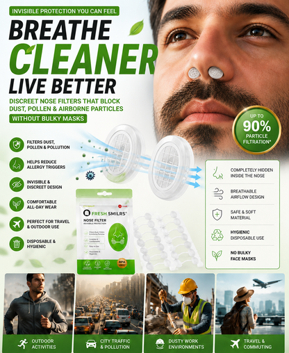 DIVERSE DEPOT™ - Invisible Nose Filter Clean Breathing