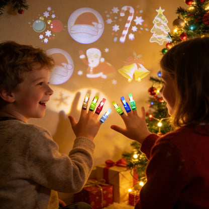Kids Cartoon Finger Light Projector