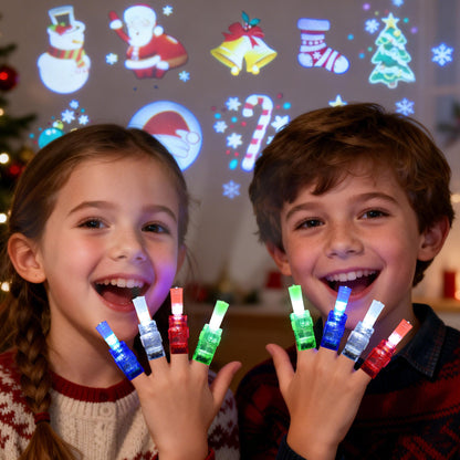 Kids Cartoon Finger Light Projector