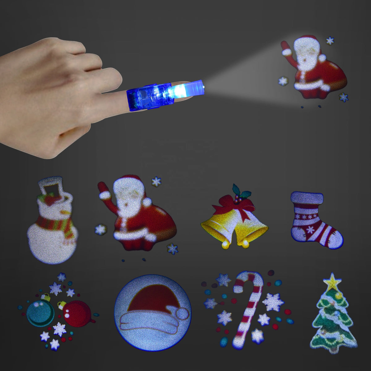 Kids Cartoon Finger Light Projector