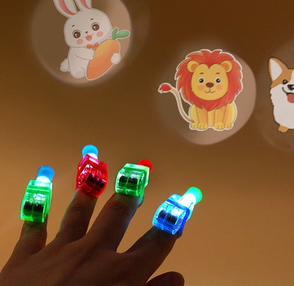 Kids Cartoon Finger Light Projector