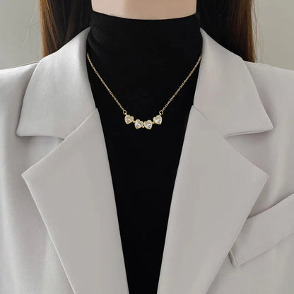 DIVERSE DEPOT™ - 2 in 1 Premium Clover Heart Necklace | Imported Quality