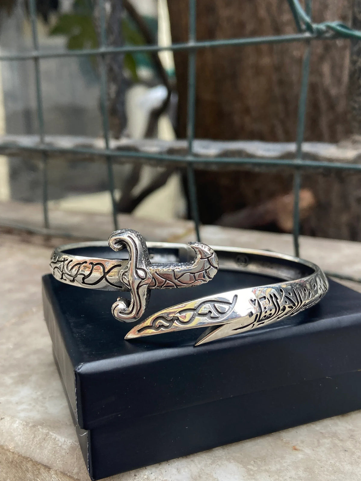 Italian Premium Zulfiqar Sword Bracelet (Re-Sizeable)