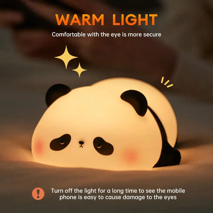 Sleeping Glowing Panda | Silicon Panda Lamp | 7 in 1 Colors