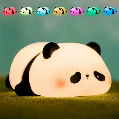 Sleeping Glowing Panda | Silicon Panda Lamp | 7 in 1 Colors