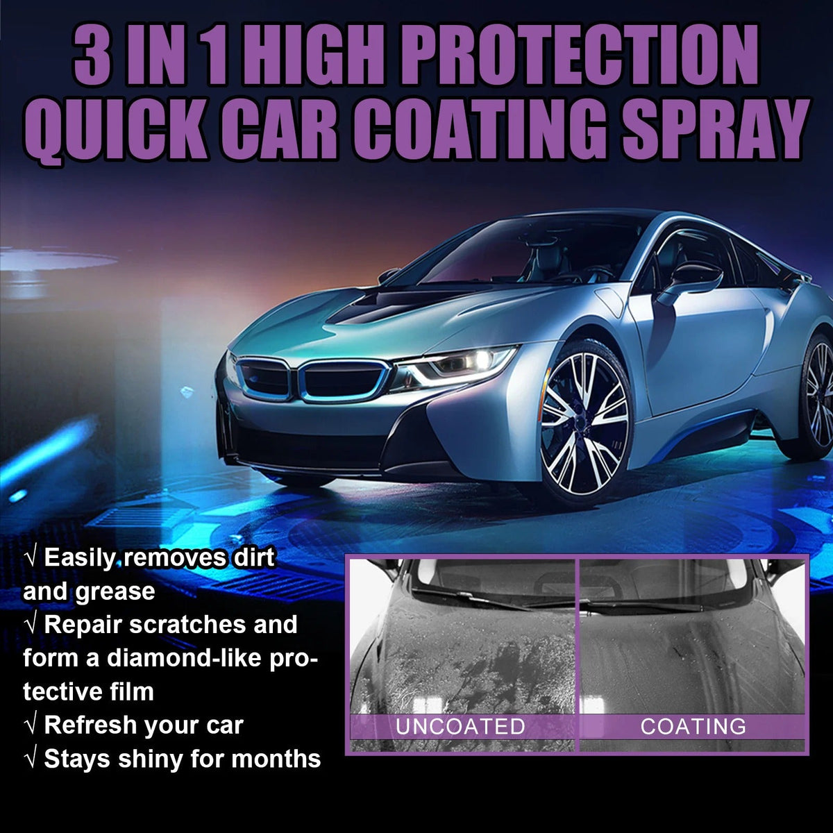 3 IN 1 High Protection Car Coating Spray