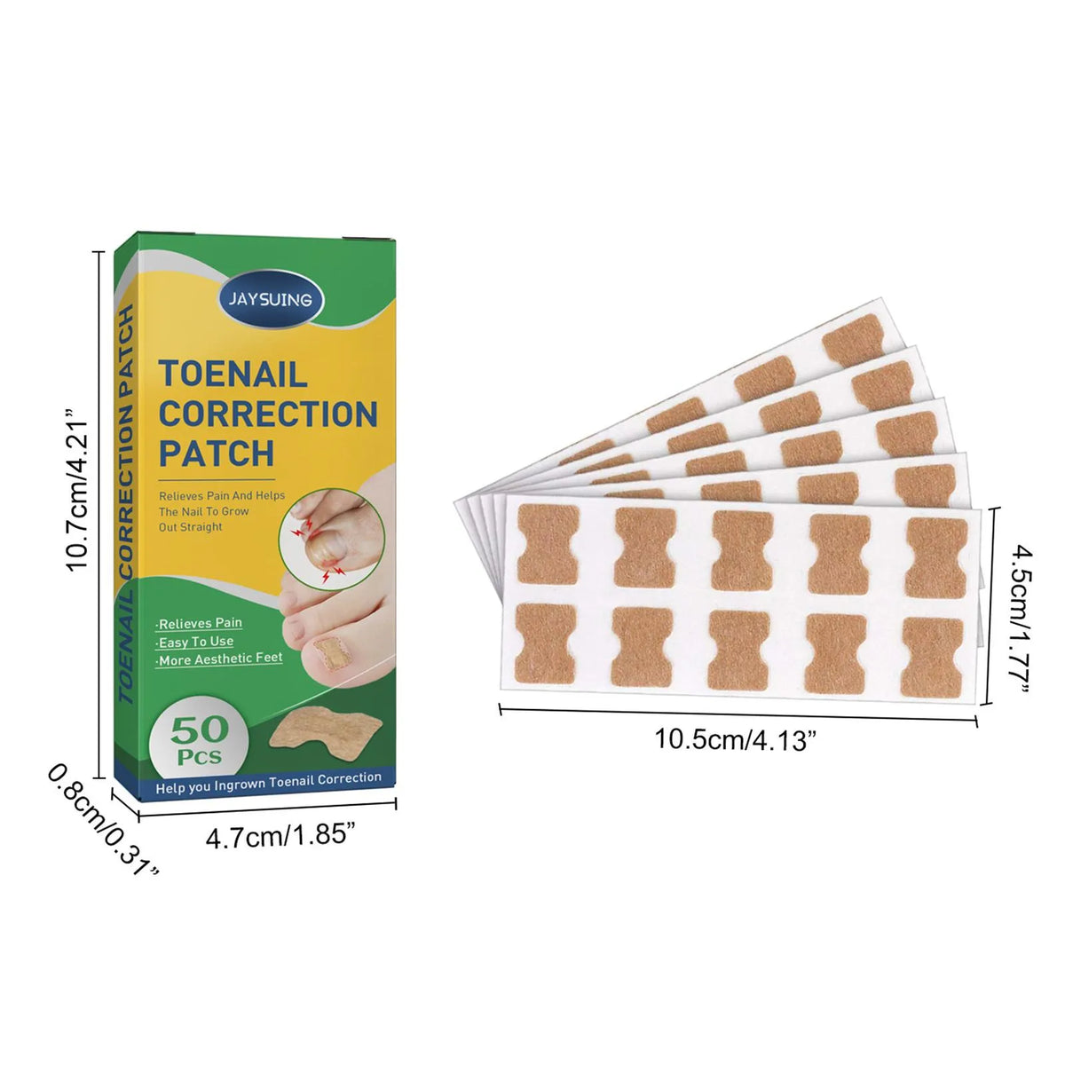 Quick Toe Nail Correction Patches | DIVERSE DEPOT®