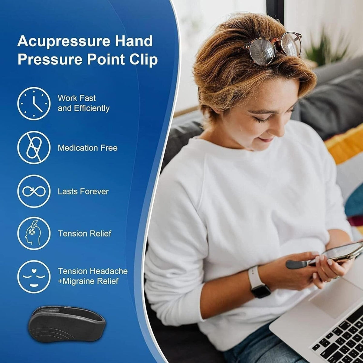 Sugar Control Acupressure Clip | Magnetic Sugar Control Clip