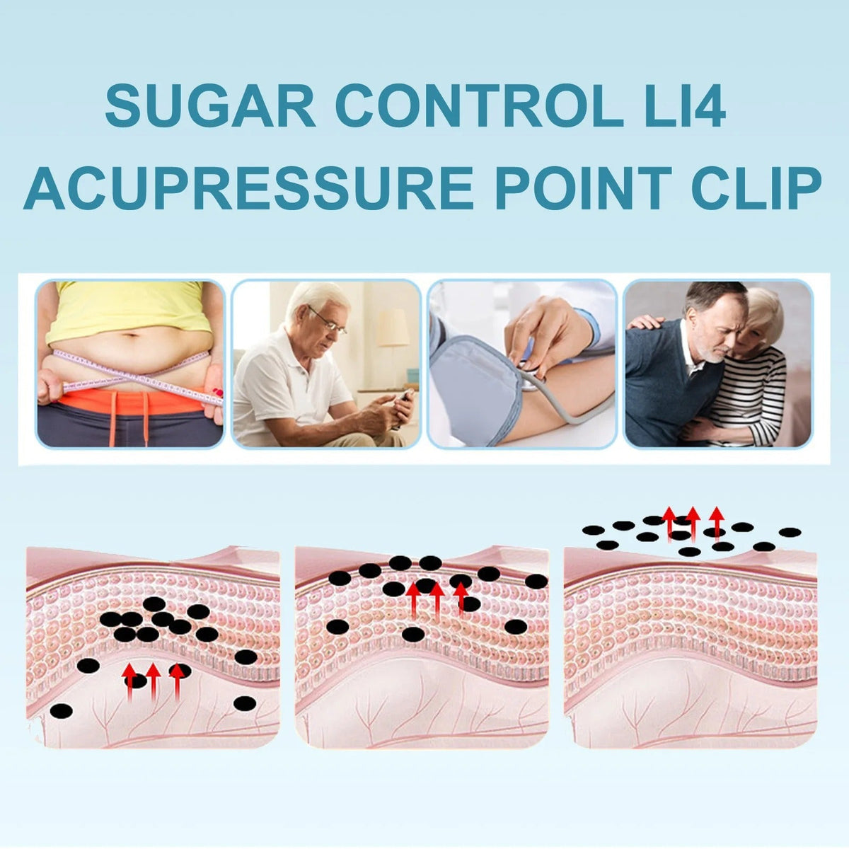 Sugar Control Acupressure Clip | Magnetic Sugar Control Clip