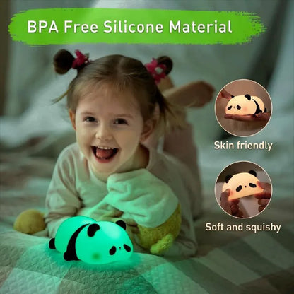 Sleeping Glowing Panda | Silicon Panda Lamp | 7 in 1 Colors