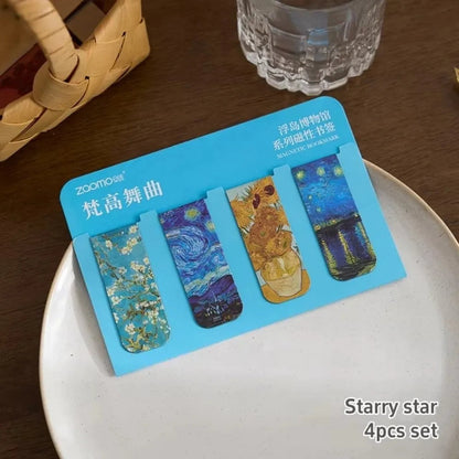 Aesthetic Magnetic Reading Bookmark Set