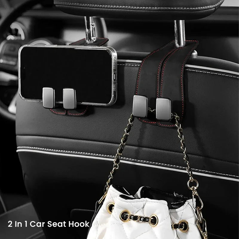 DIVERSE DEPOT™ - Car Back Seat Leather Hook
