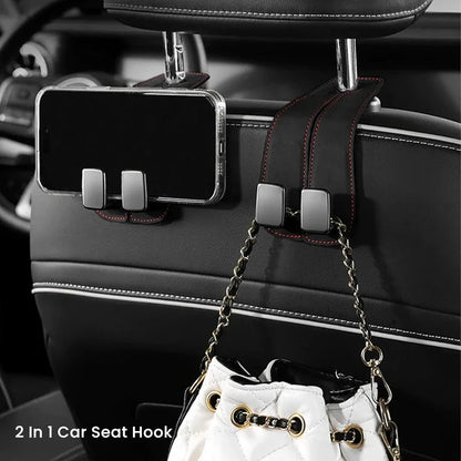 DIVERSE DEPOT™ - Car Back Seat Leather Hook