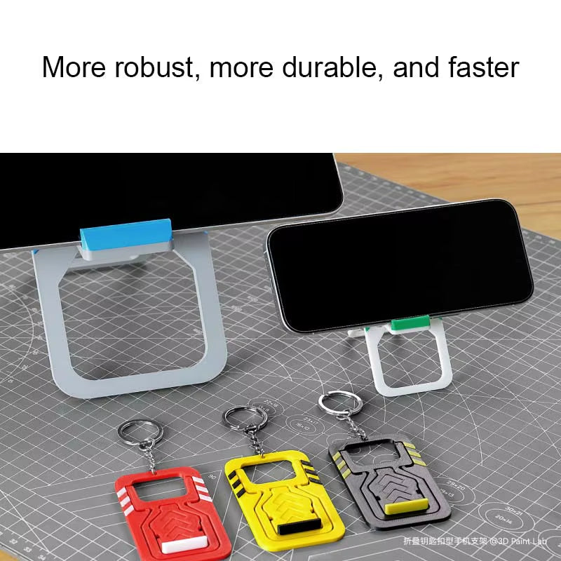 Mini Foldable Mobile Phone Keychain Holder