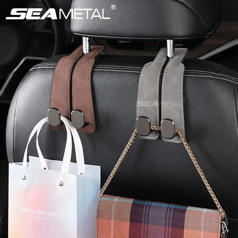 DIVERSE DEPOT™ - Car Back Seat Leather Hook